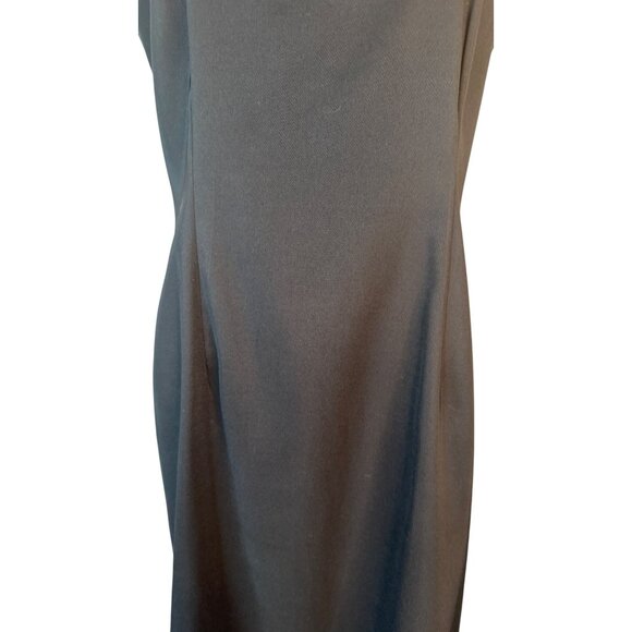 2/$30 Alyx Petite 12P Sleeveless Black Sheath Dress Polyester Blend - Picture 9 of 16